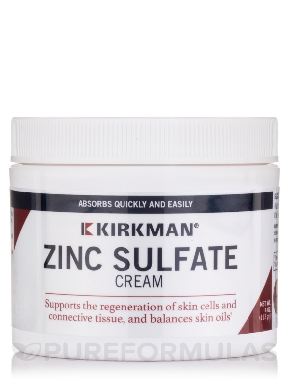 Zinc Sulfate Topical Cream - 4 oz (113 Grams)