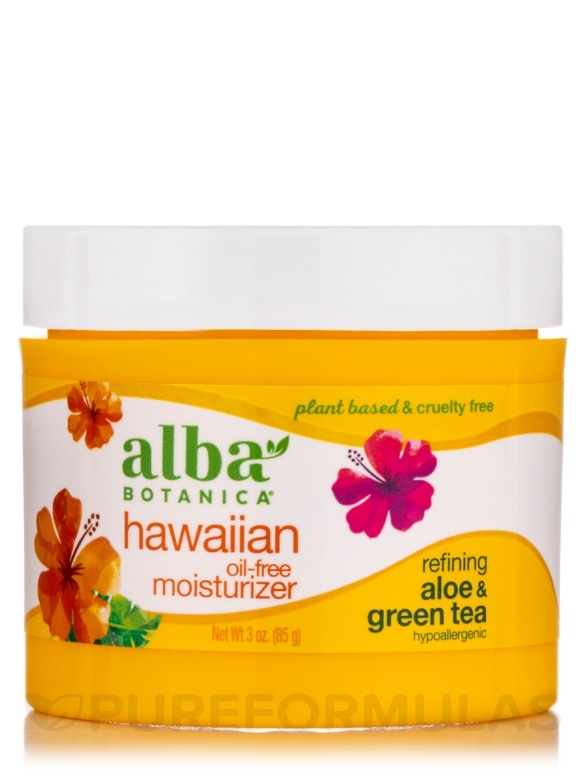 Natural Hawaiian Oil Free Moisturizer Refining Aloe & Green Tea - 3 oz (85 Grams) - Alternate View 2