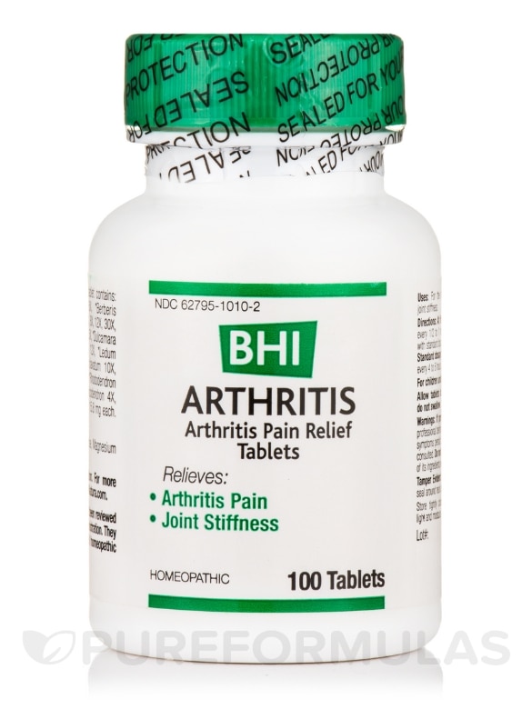BHI Arthritis Pain Relief Tablets - 100 Tablets