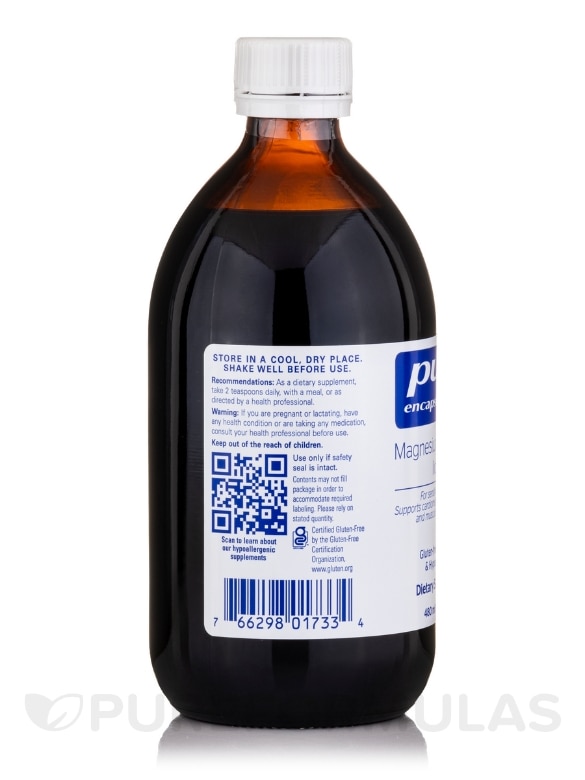 Magnesium Glycinate Liquid - 16.2 fl. oz (480 ml) - Alternate View 3