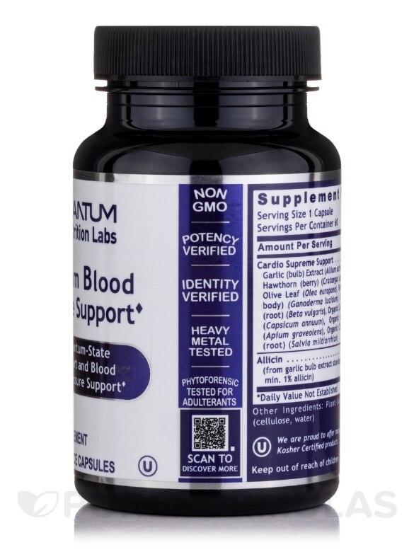 Quantum Blood Pressure Support - 60 Plant-Source Capsules - Alternate View 1