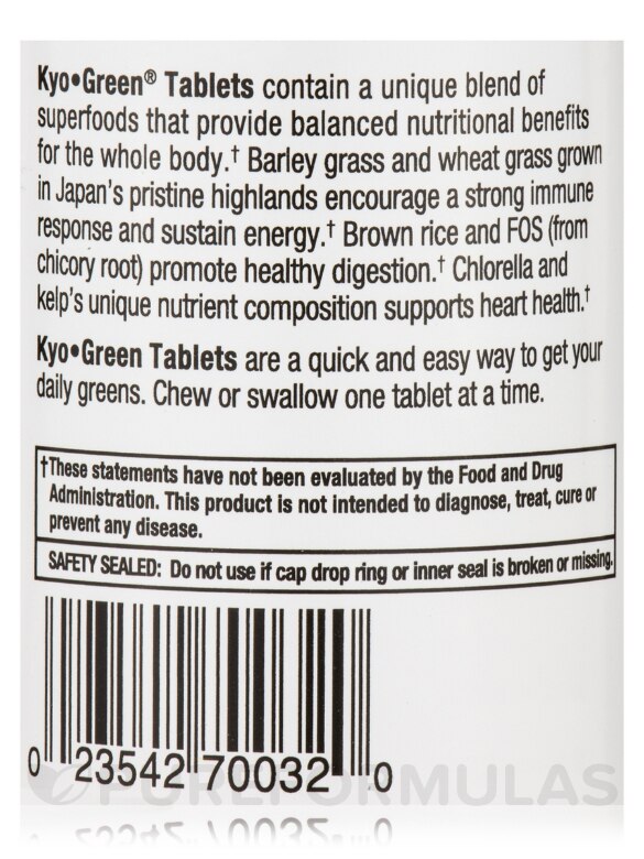 Kyo-Green Energy - 180 Tablets - Alternate View 4
