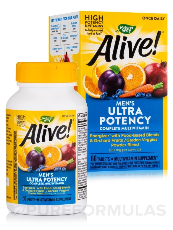 Alive!® Once Daily Men's Ultra - 60 Tablets - Alternate View 1