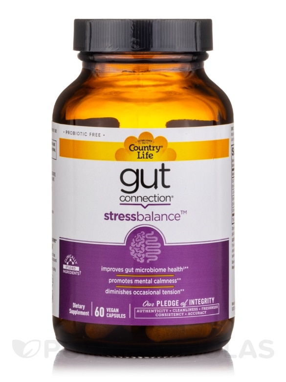 Gut Connection Stress Balance - 60 Vegan Capsules - Alternate View 2