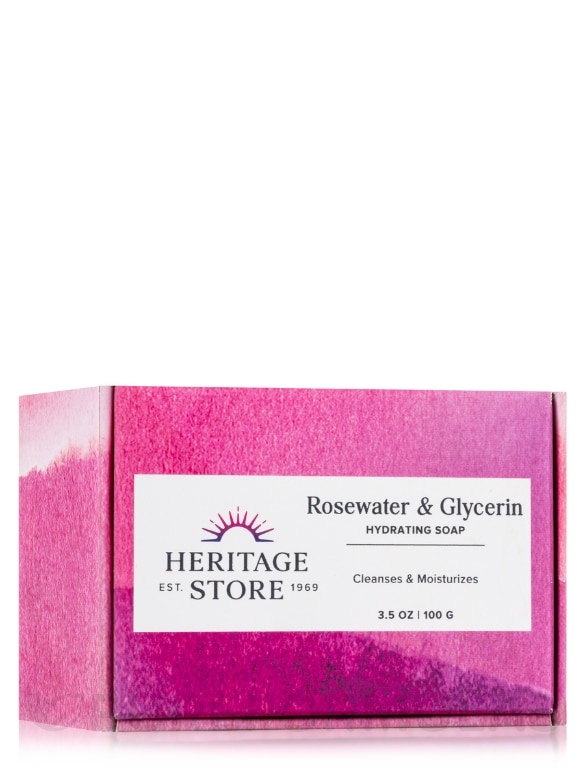 Rosewater & Glycerin Soap Bar - 3.5 oz (100 Grams)