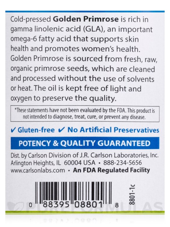 Golden Primrose 1300 mg - 90 Soft Gels - Alternate View 4