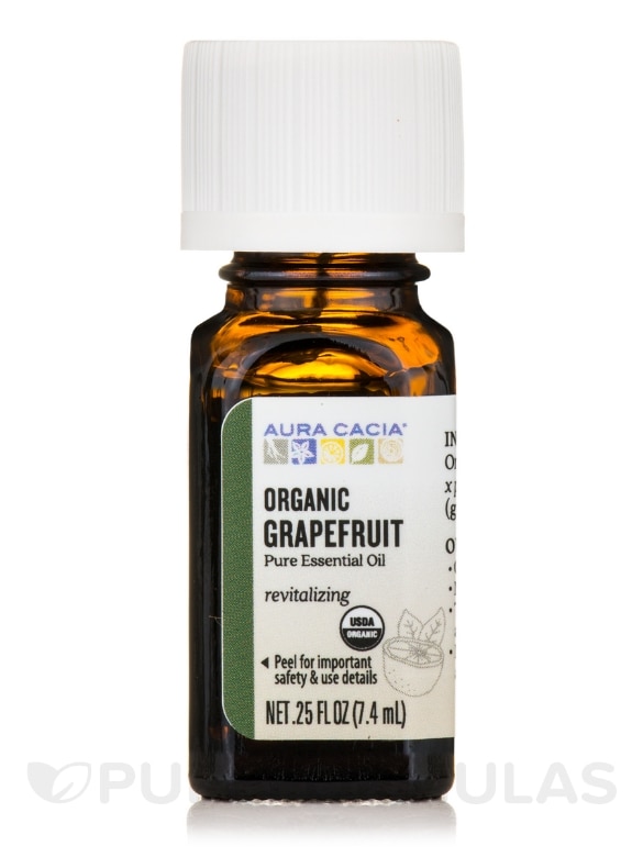 Organic Grapefruit Pure Essential Oil - 0.25 fl. oz (7.4 ml)