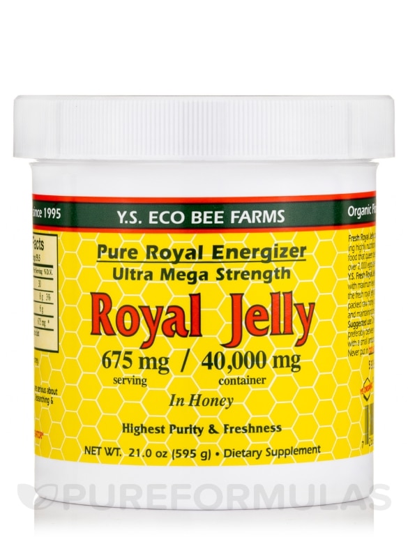 Ultra Mega Strength Royal Jelly in Honey (675 mg per serving) - 21 oz (595 Grams)