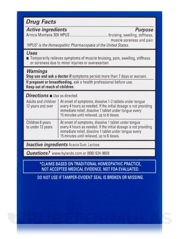 Arnica 30x - 50 Quick-Dissolving Tablets - Alternate View 5