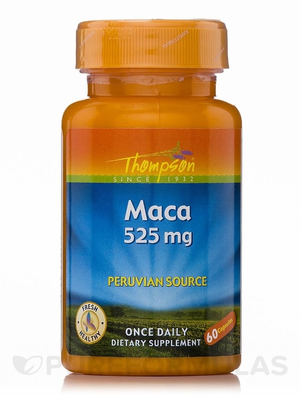 Maca 525 mg (Peruvian Source) - 60 Capsules