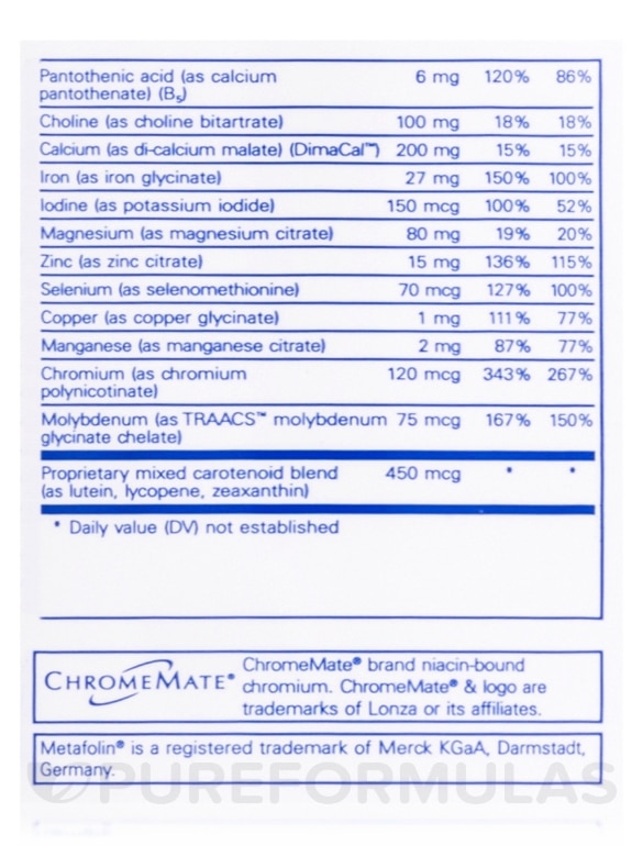 PreNatal Nutrients - 120 Capsules - Alternate View 6