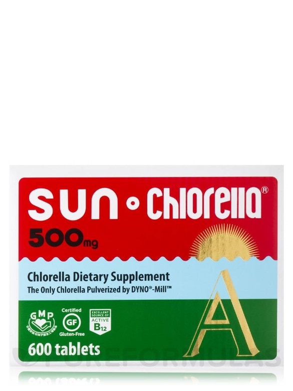 Chlorella Tablets 500 mg - 600 Tablets - Alternate View 1