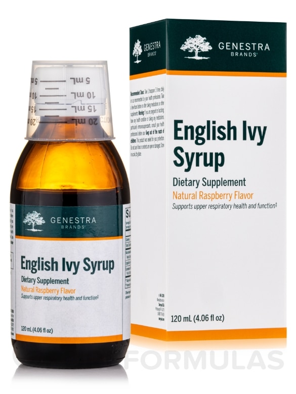 English Ivy Syrup, Natural Raspberry Flavor - 4 fl. oz (120 ml) - Alternate View 1