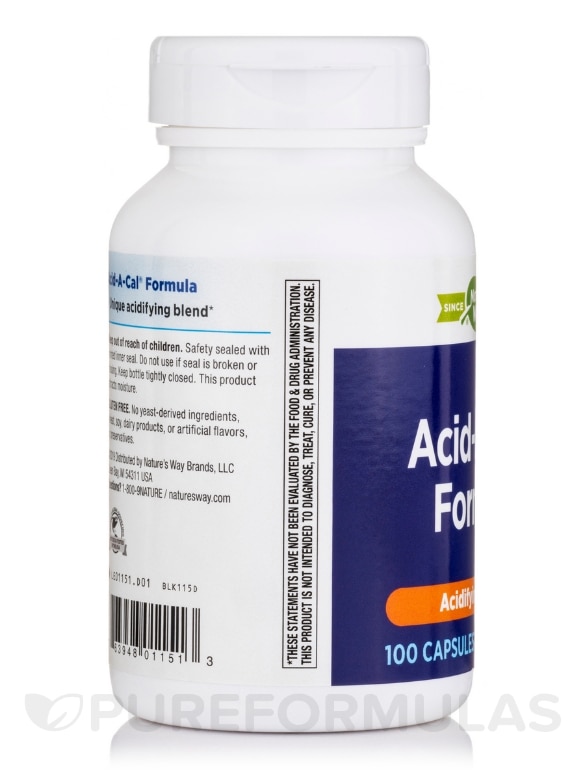 Acid-A-Cal® Formula - 100 Capsules - Alternate View 3