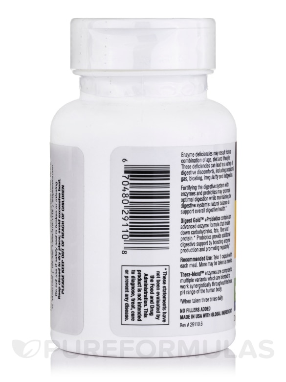 Digest Gold™ + Probiotics - 45 Capsules - Alternate View 3