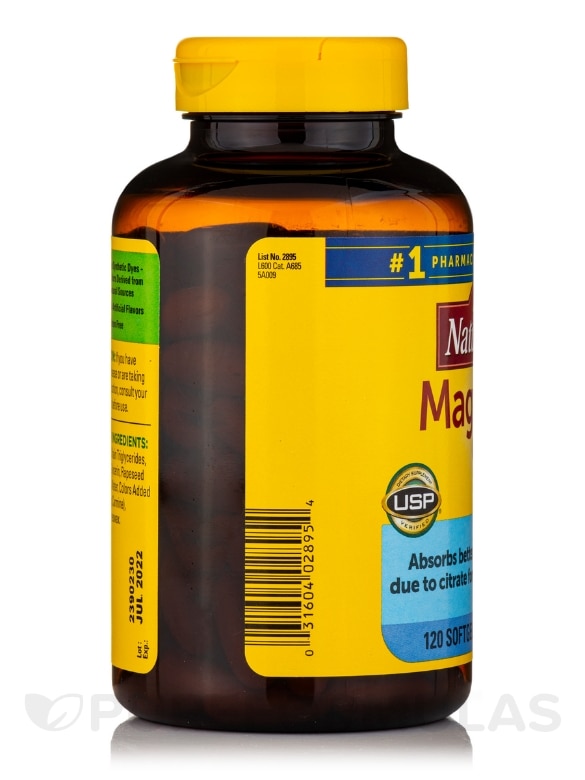 Magnesium Citrate 250 mg - 120 Softgels - Alternate View 4