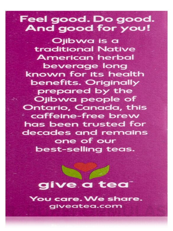 NOW® Real Tea - Ojibwa Herbal Cleansing Tea - 24 Tea Bags - Alternate View 7