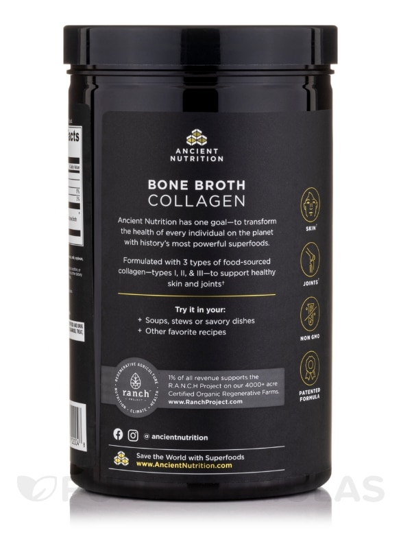 Bone Broth Collagen™ Pure - 15.9 oz (450 Grams) - Alternate View 2