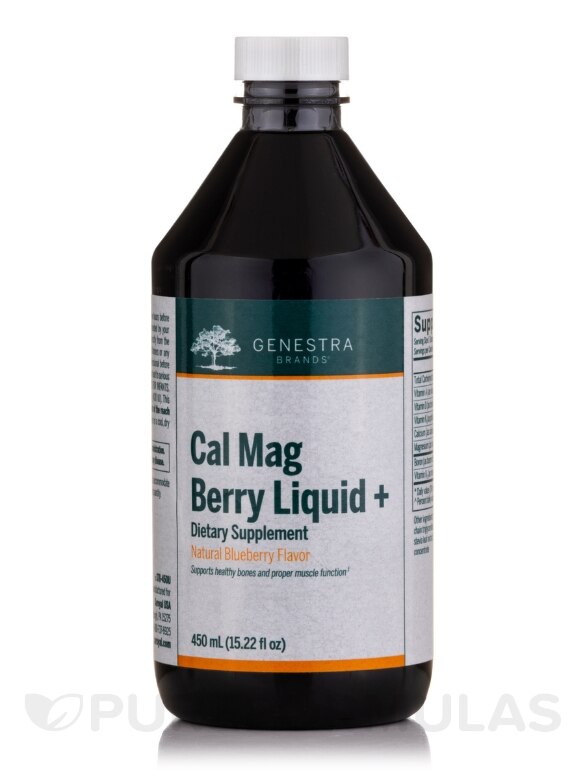 Cal Mag Berry Liquid + Natural Blueberry Flavor - 15.2 fl. oz (450 ml)