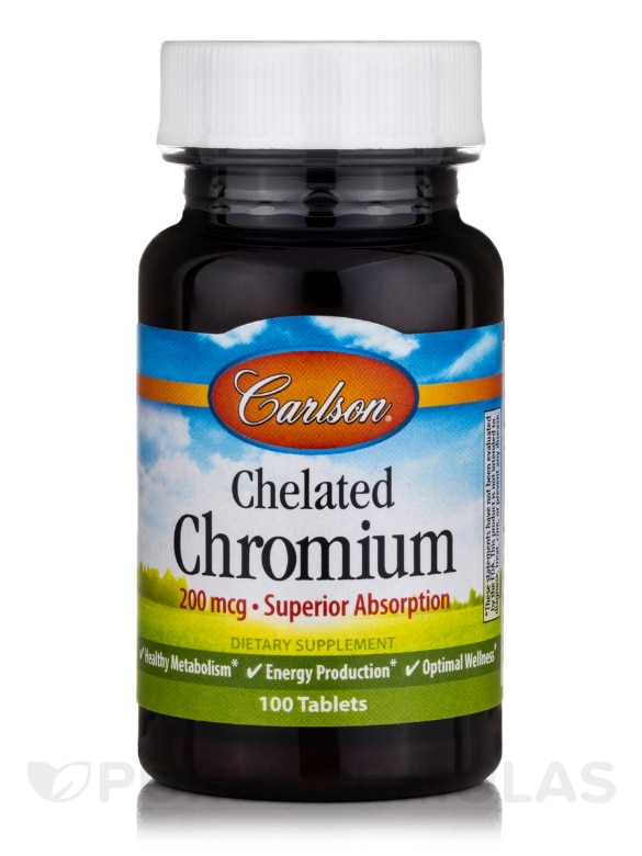 Chelated Chromium 200 mcg - 100 Tablets