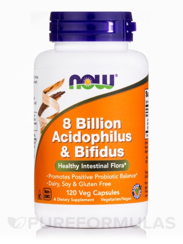 8 Billion Acidophilus & Bifidus - 120 Veg Capsules
