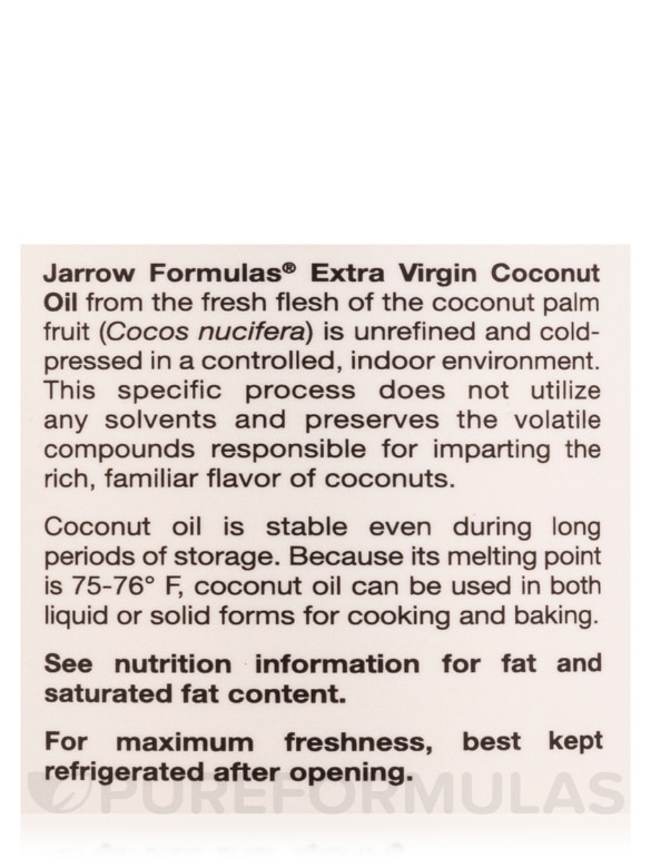 Coconut Oil (Extra Virgin) - 16 fl. oz (473 ml) - Alternate View 5