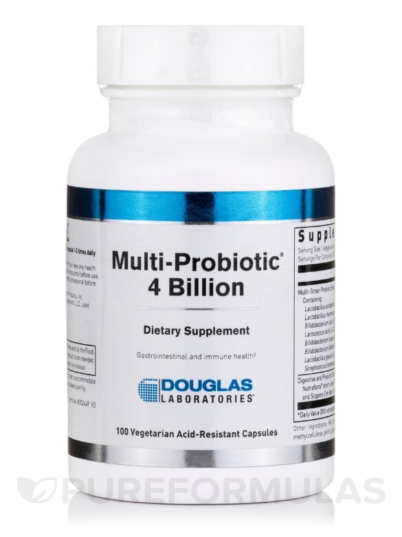 Multi-Probiotic® 4 Billion - 100 Acid-Resistant Vegetarian Capsules