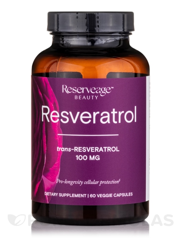 Resveratrol 100 mg - 60 Veggie Capsules - Alternate View 2