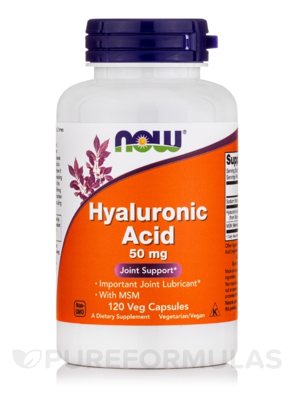 Hyaluronic Acid 50 mg - 120 Vegetarian Capsules