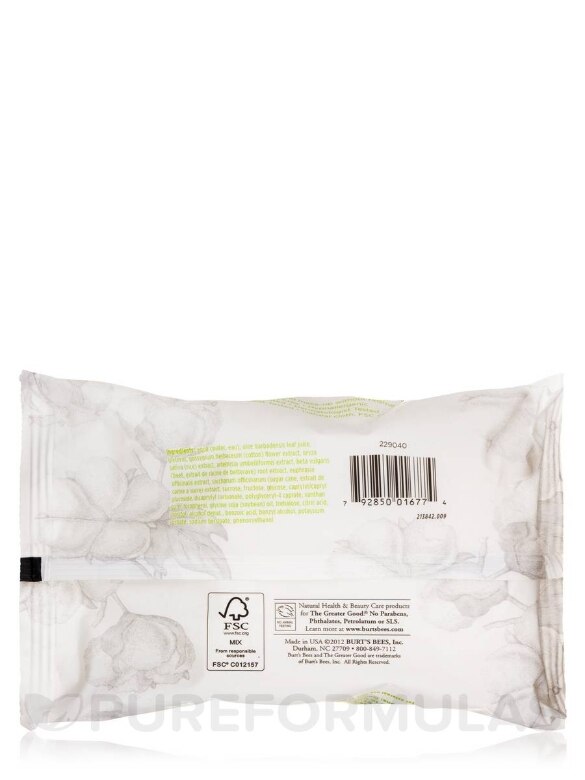 Facial Cleansing Towelettes with Cotton Extract (for Sensitive Skin) - 30 Pre-Moistened Towelettes - Alternate View 2