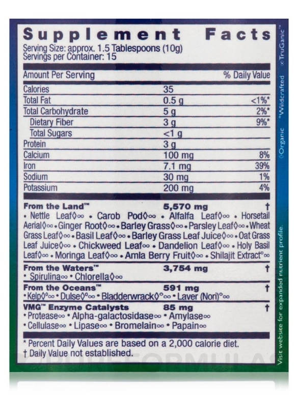 Vitamineral Green™ Powder - 5.3 oz (150 Grams) - Alternate View 4