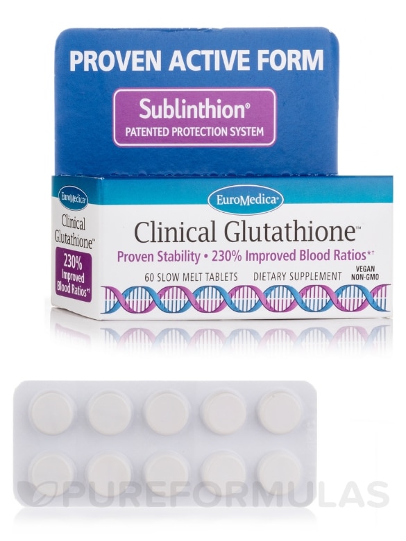 Clinical Glutathione™ - 60 Slow Melt Tablets - Alternate View 1