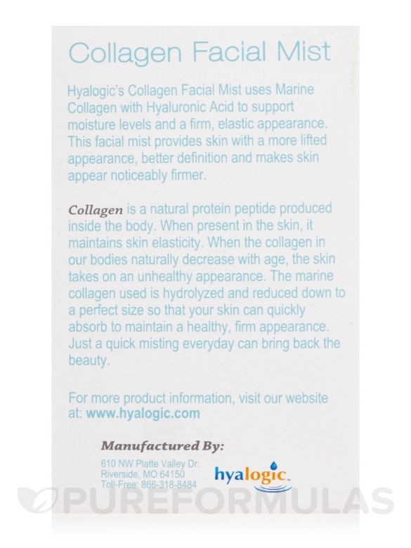 Collagen Facial Mist (Marine Collagen & Hyaluronic Acid) - 2 fl. oz (59 ml) - Alternate View 8