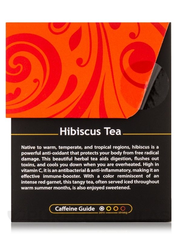 Organic Hibiscus Tea - 18 Tea Bags - Alternate View 3