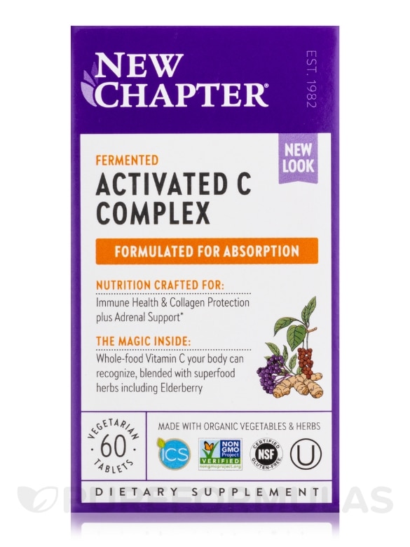 Fermented Activated C Complex - 60 Vegetarian Tablets - Alternate View 3