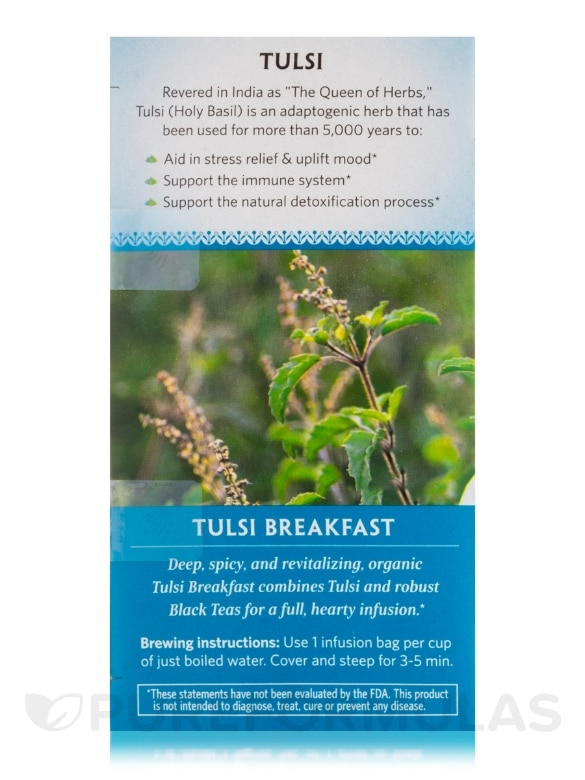 Tulsi Breakfast Infusion - 18 Bags - Alternate View 4
