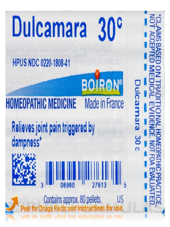 Dulcamara 30c - 1 Tube (approx. 80 pellets) - Alternate View 6