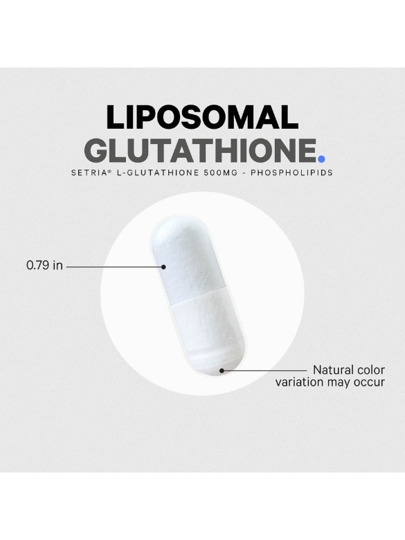 Codeage Liposomal L-Glutathione - Reduced Glutathione Antioxidant Supplement - 60 Capsules - Alternate View 7
