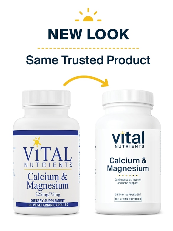 Calcium & Magnesium 225 mg / 75 mg - 100 Capsules - Alternate View 1