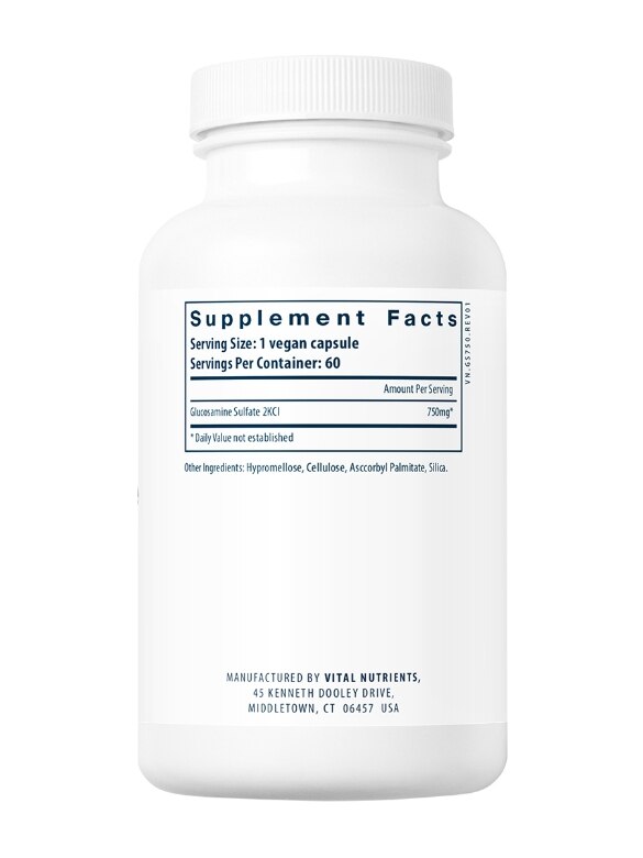 Glucosamine Sulfate 750 mg - 120 Vegetarian Capsules - Alternate View 3
