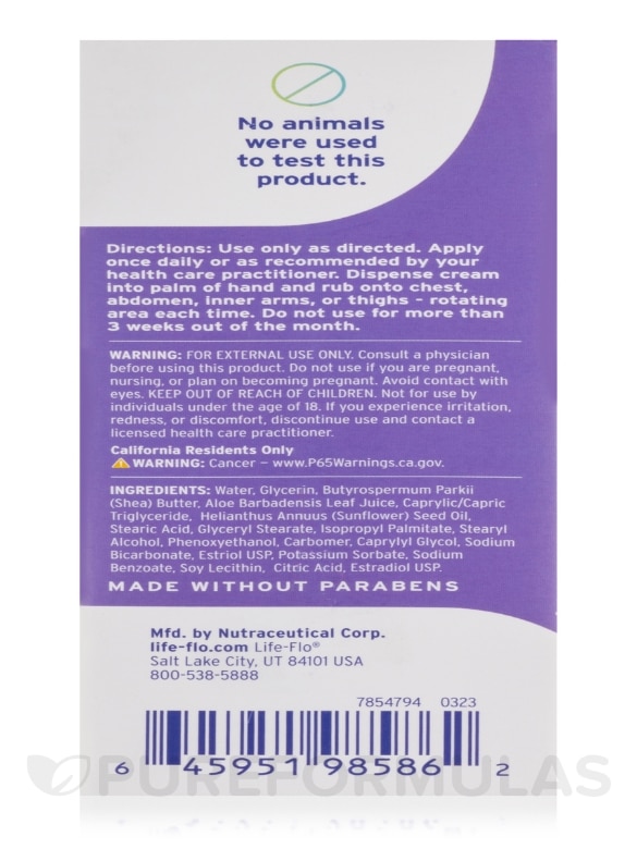 BiEstro-Care™ Body Cream, Fragrance Free - 4 oz (112 Grams) - Alternate View 8