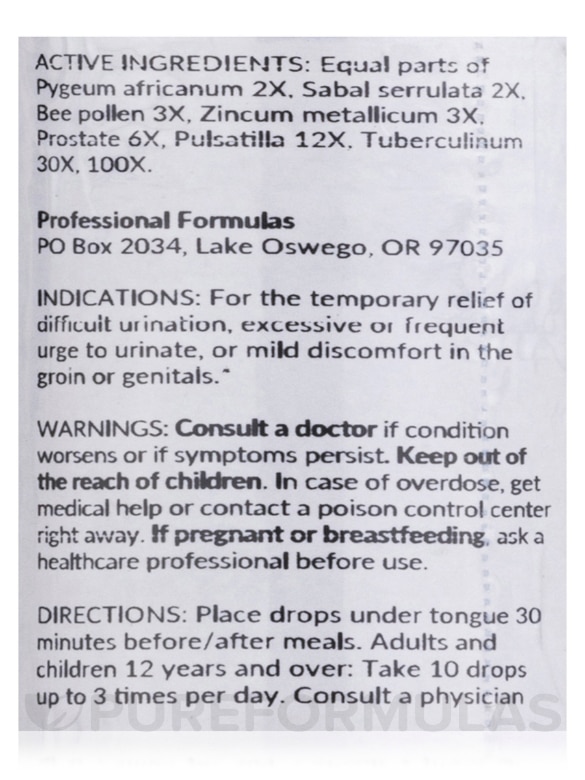 Prostate Drops - 2 fl. oz (59 ml) - Alternate View 4