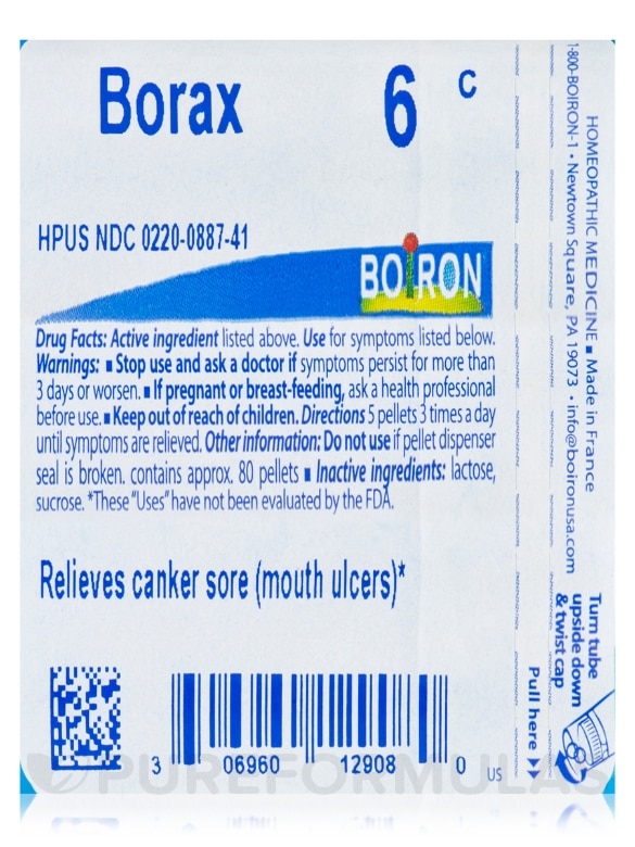 Borax 6c - 1 Tube (approx. 80 pellets) - Alternate View 4