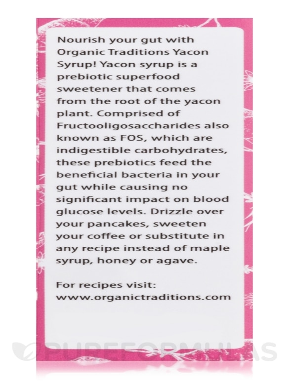 Organic Yacon Syrup - 8.5 oz (250 ml) - Alternate View 5