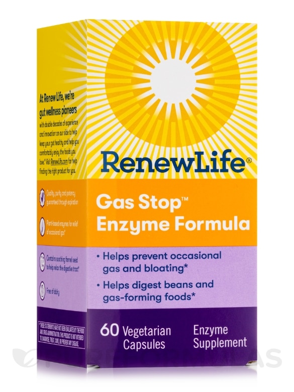 Gas Stop™ Enzyme Formula - 60 Vegetable Capsules