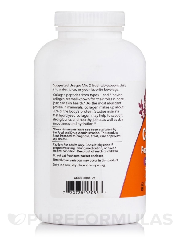 Collagen - Peptides Powder - 8 oz (227 Grams) - Alternate View 2
