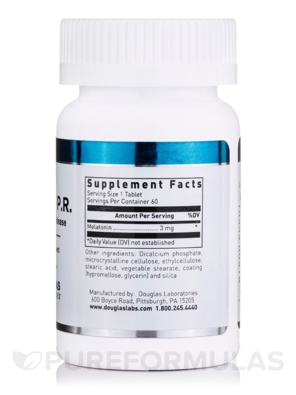 Melatonin P.R. 3 mg (Prolonged-Release) - 60 Tablets - Alternate View 1
