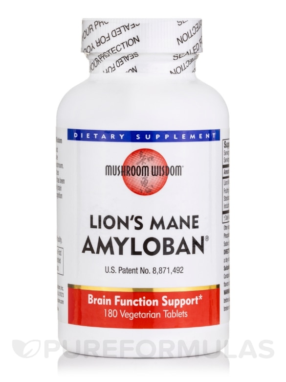 Amyloban 3399 (from Lion's Mane) - 180 Vegetable Tablets