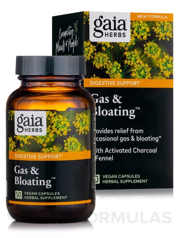 Gas and Bloating - 50 Capsules - Alternate View 1
