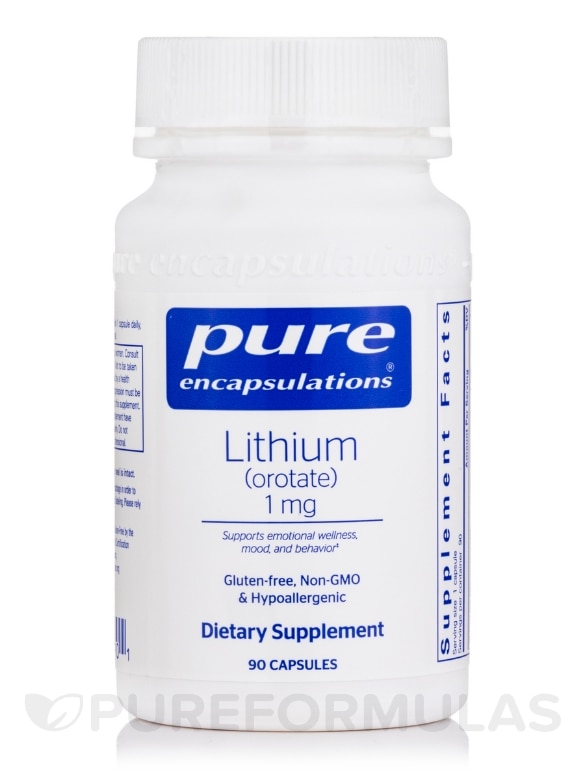 Lithium (orotate) 1 mg - 90 Capsules
